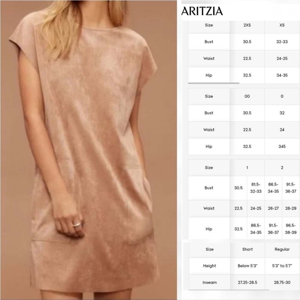 🇨🇦 Aritzia Wilfred Free Camel Nori Dress - Picture 15 of 16